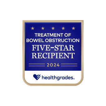 Healthgrades Treatment of Bowel Obstruction 5 Star award #22