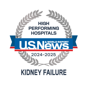 US News High Performing Kidney Failure award #10
