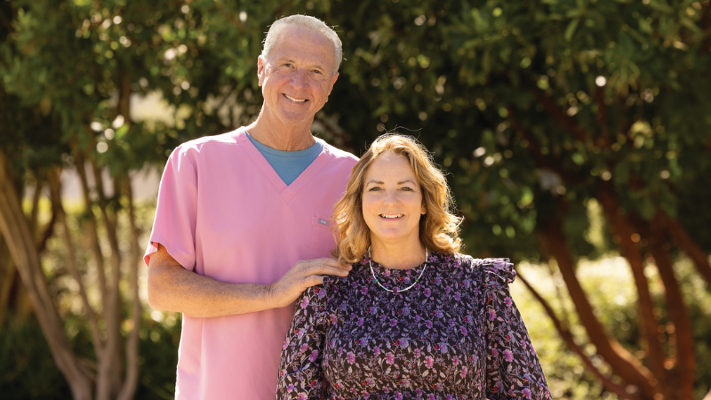 Andrea with Dr. Reitherman