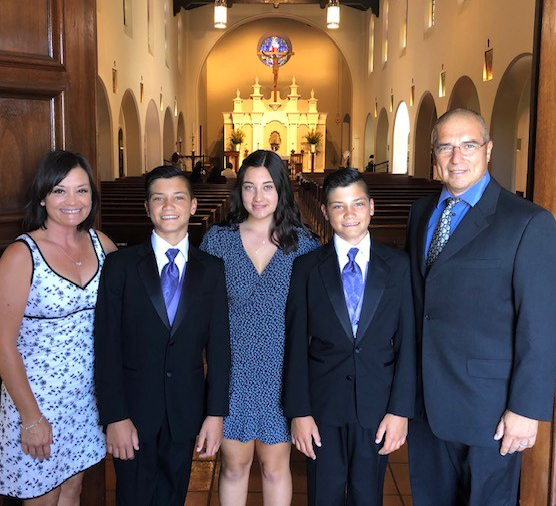 Gina Hernandez with Family