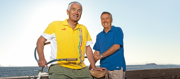 Image of two men, including Daniel Capen