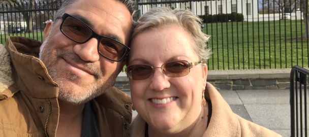 Image of Chris and Laurie Sanchez. Laurie was treated for breast cancer at MemorialCare Saddleback Medical Center.