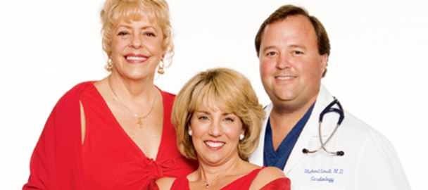 Image of three people, including Fran Lowrey and Dr. Michael Gault