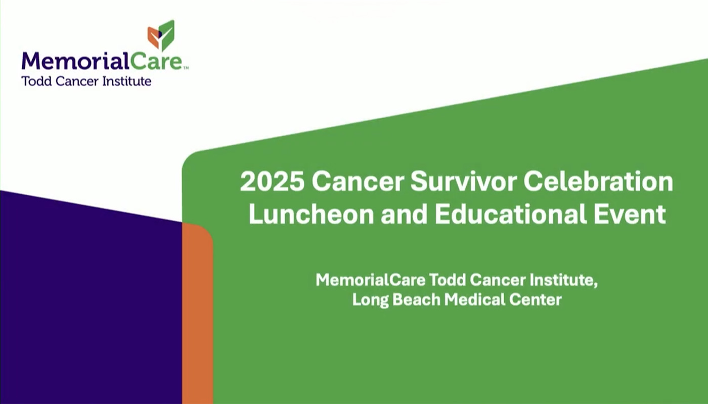 Todd Cancer Institute - 2025 Cancer Survivors Luncheon video
