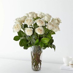 Rose Arrangements White